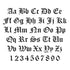 Old English Letter and Number Stencil Sets